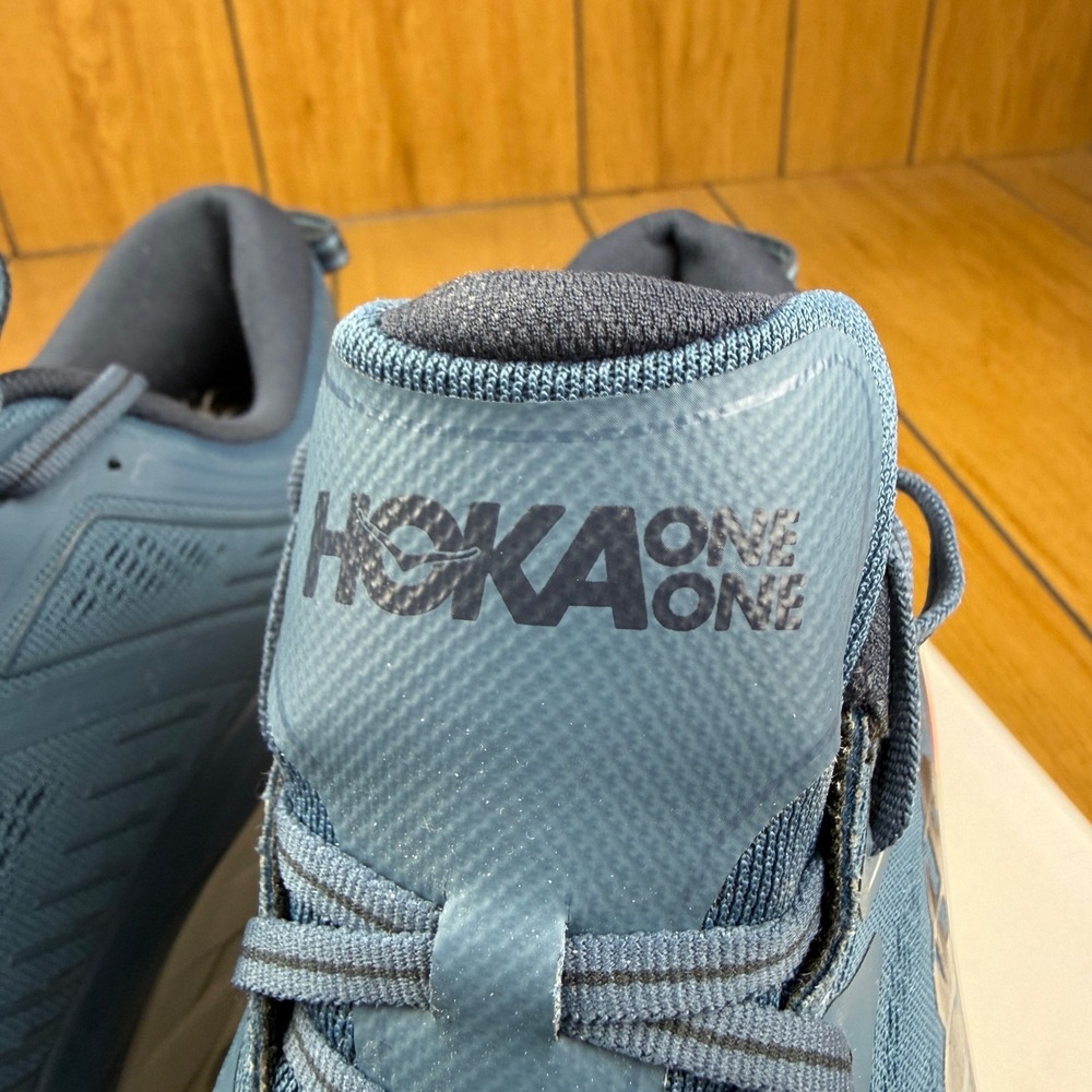 Hoka One One Bondi 7 Mens Running Shoes Blue Fog Ombre Red 1110518 RTOS Size 13 - Picture 11 of 16